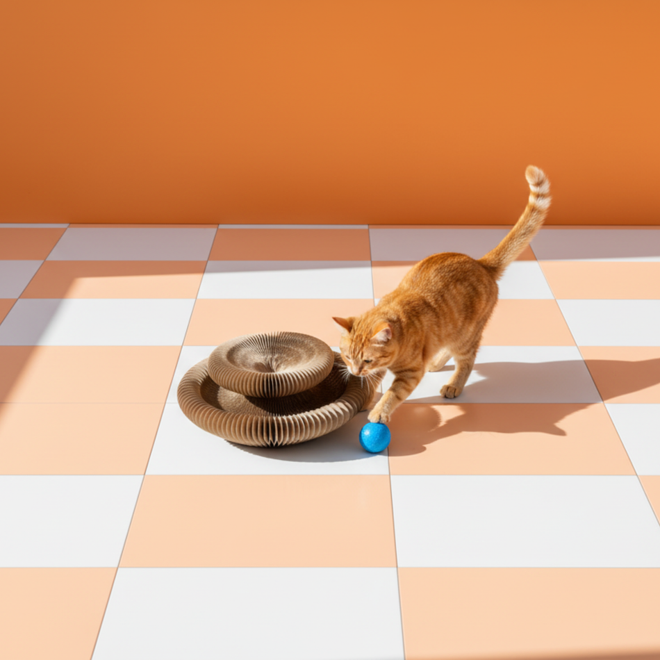 Le Griffoir Accordéon 3-en-1 : L'art de satisfaire l'instinct félin